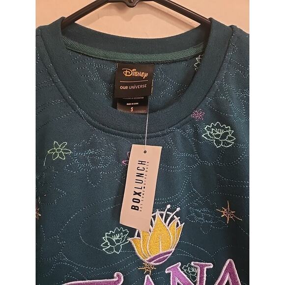 Boxlunch Disney The Princess and the Frog Tiana Embroidered Icons Sweatshirt S - Picture 5 of 9